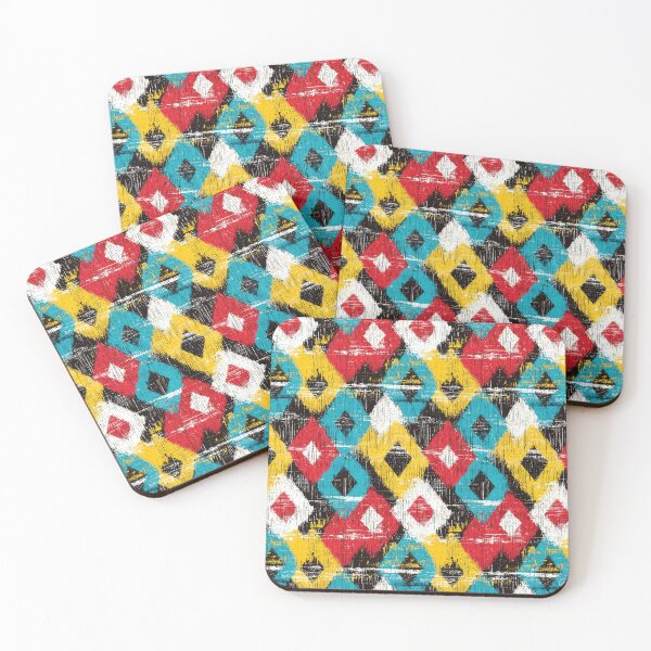 Item preview, Symmetric diamond shapes inspired by ikat textiles designed and sold by Piotrek0001.