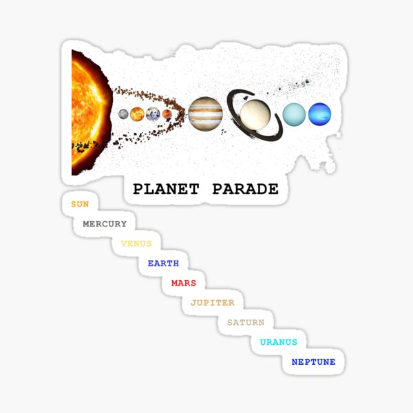 Item preview, Astronomy – Planet Parade Illustration – Light designed and sold by Phoenix Créations.
