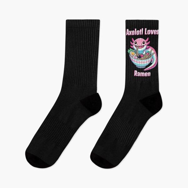 Item preview, Axolotl loves Ramen designed and sold by RetroPop23.
