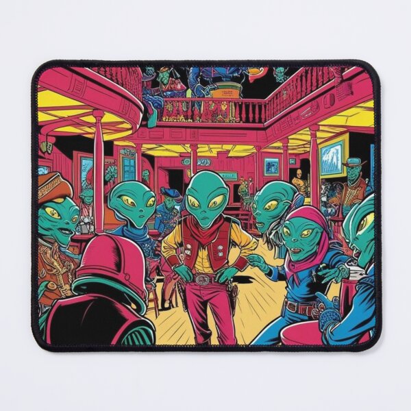 Item preview, Western Alien Bar designed and sold by Thibaut's Quirky Creations.