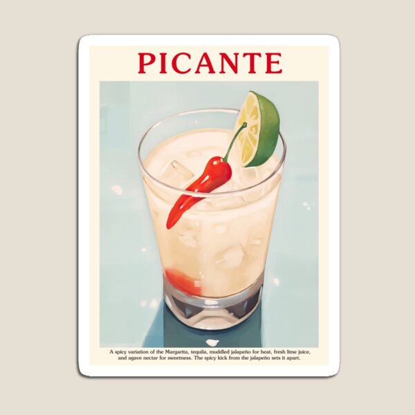 Item preview, Picante Poster Cocktail Kitchen Art  designed and sold by MamboArt.