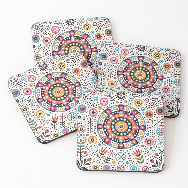 Item preview, Mandala of Joy - Multicolored Floral Mandala Design by heidiannemorris designed and sold by FOLK ART FUSION by heidiannemorris.