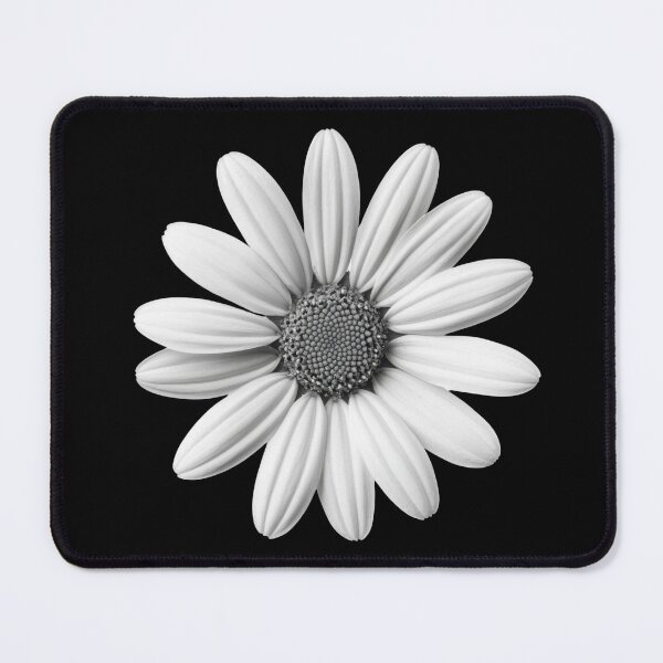 Item preview, Daisy wild flower in black and white colors v1 designed and sold by PiranhaEatFashion.