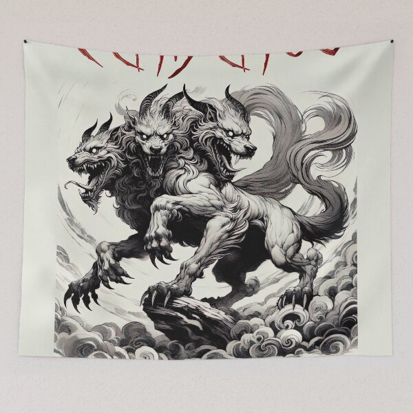 Item preview, Cerberus Monster Art 1 designed and sold by Retr0Tshirts.