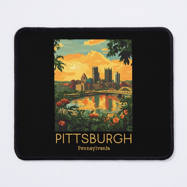 Item preview, A Vintage Travel Poster of Pittsburgh - Pennsylvania - United States designed and sold by GoodOldVintage.