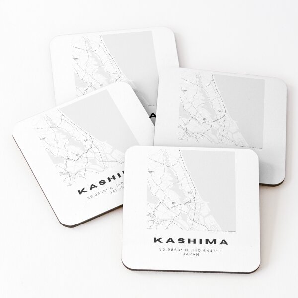 Item preview, Minimalist Kashima Map Art - Japan City Coordinates Design designed and sold by RM-Journey.