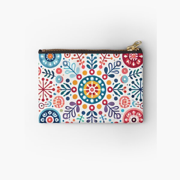 Item preview, Scandinavian Folk Art Floral Mandala - Multi-coloured Floral Design by heidiannemorris designed and sold by FOLK ART FUSION.