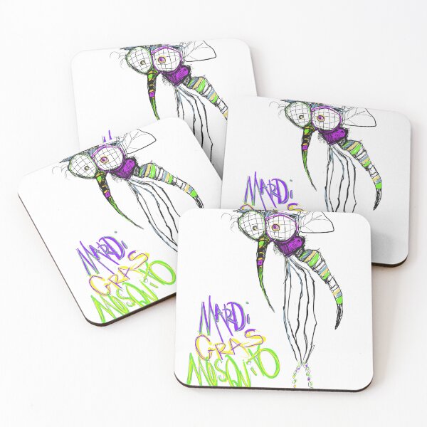 Item preview, Mardi Gras Mosquito designed and sold by Cartoonman504.