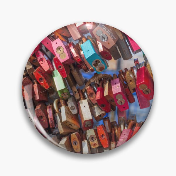 Item preview, Colorful love locks on the Schleusenbrücke at the Alsterfleet, Hamburg designed and sold by Torsten  Krüger.