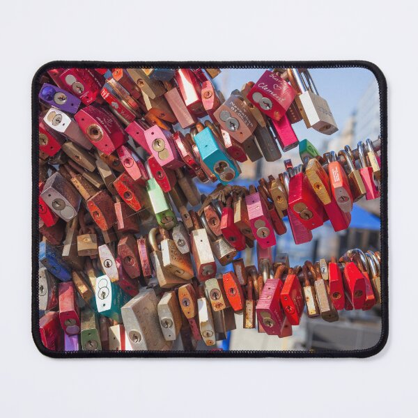 Item preview, Colorful love locks on the Schleusenbrücke at the Alsterfleet, Hamburg designed and sold by Torsten Krüger.