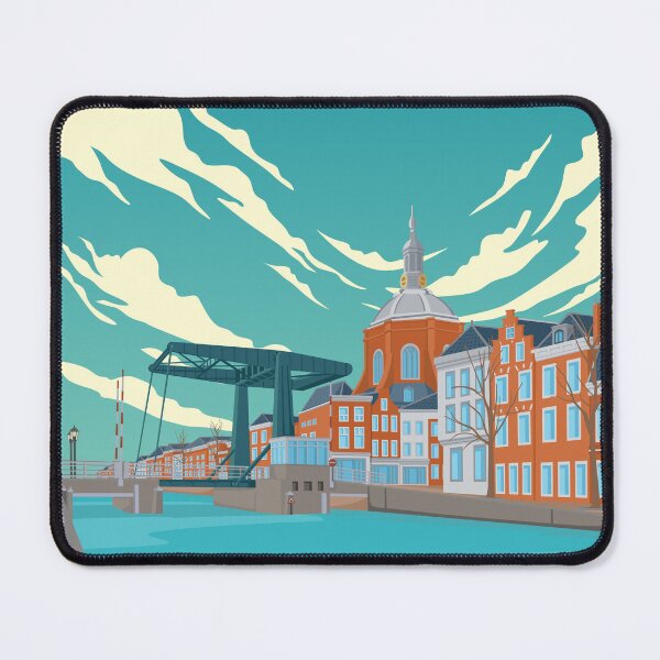 Item preview, Leiden Dutch Cityscape Travel Poster designed and sold by Stadify.