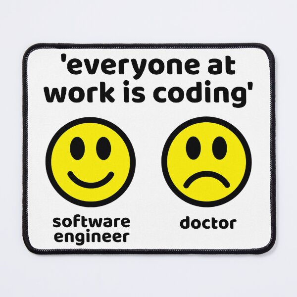 Item preview, Everyone At Work Is Coding Funny Software Engineer designed and sold by RockFireMerch.