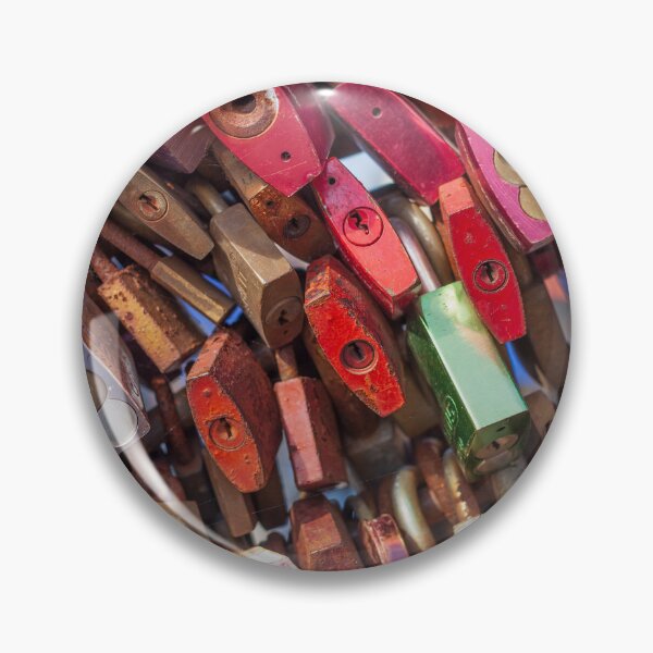 Item preview, Colorful love locks on the Schleusenbrücke at the Alsterfleet, Hamburg designed and sold by Torsten  Krüger.