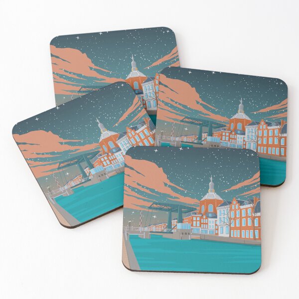 Item preview, Leiden Cityscape at Night designed and sold by Stadify.