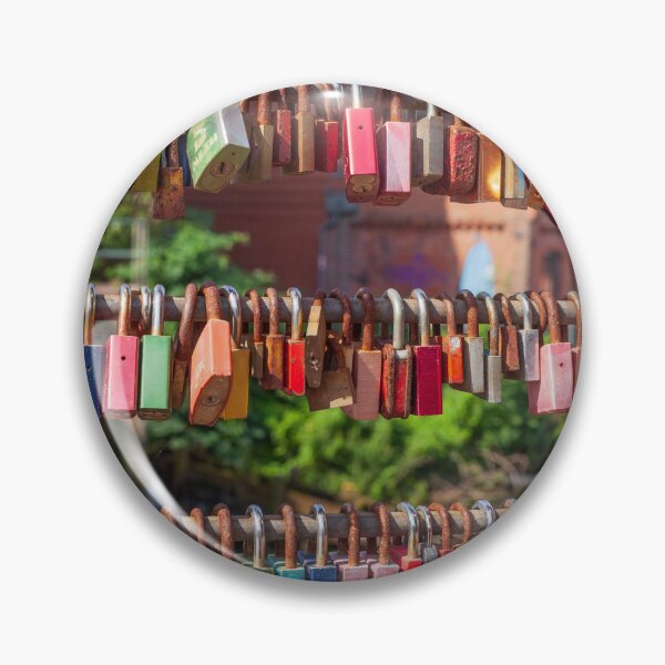 Item preview, Colorful love locks on the Brausebrücke, Lüneburg designed and sold by Torsten  Krüger.