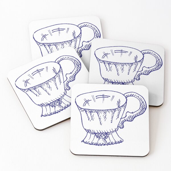 Item preview, Deep Blue TeaCup designed and sold by MagentaTwilight.