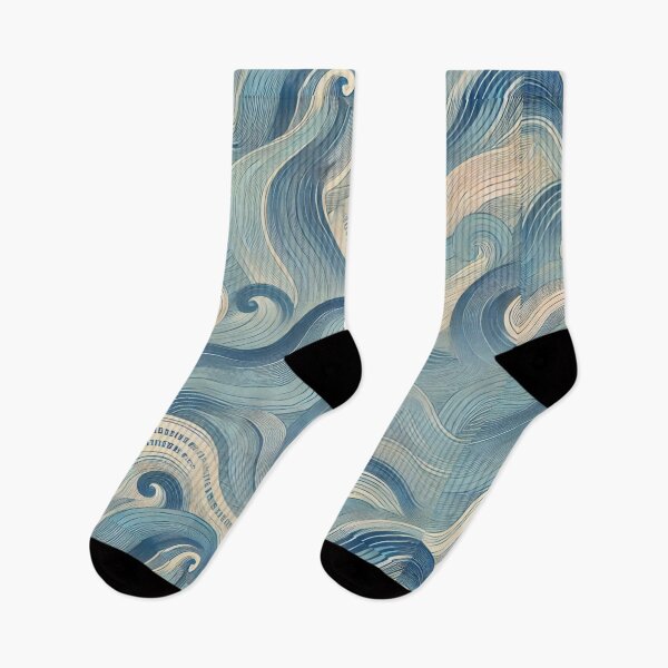 Item preview, Ocean's Lyrical Flow - Flowing Ocean Waves with Poetic Accents designed and sold by Traloch O'Laoi.