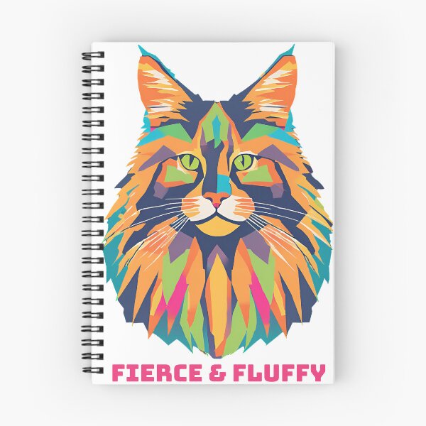 Item preview, Feroz y esponjoso: arte felino colorido designed and sold by Joyce63.