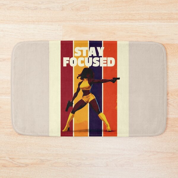 Item preview, Stay Focused Fearless Warrior In Yellow And Orange Stripes designed and sold by SplashTastic.