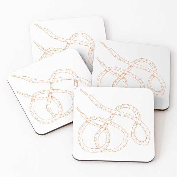 Item preview, Shoelace Illustration Orange version 1 designed and sold by MagentaTwilight.