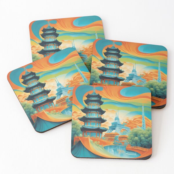 Item preview, Landmarks Bliss AI art  designed and sold by Famedtrend.