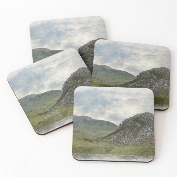 Item preview, Sunset digital watercolour illustration of Clogwyngarreg designed and sold by RobThorley.