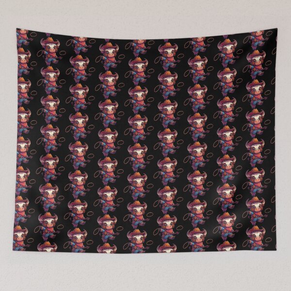 Item preview, Western Rodeo Cowboy Outfit Hat Yak Texas Animals designed and sold by Artistoos.