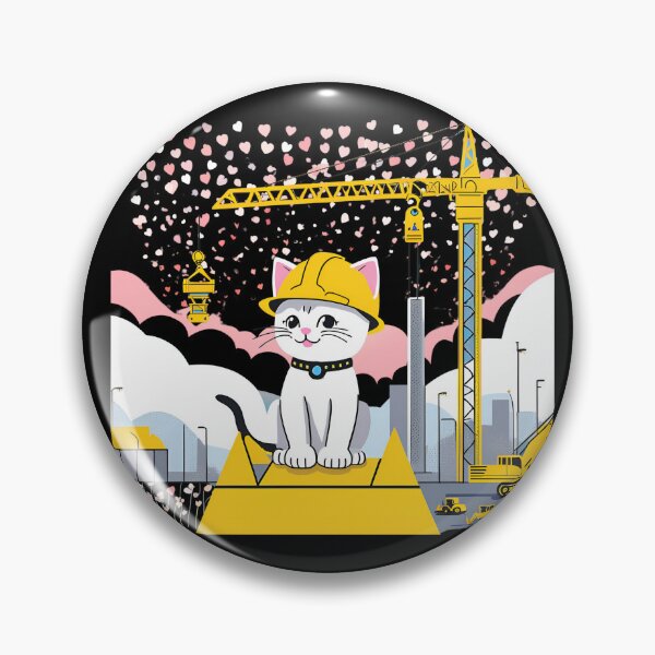 Item preview, Cat engineer for a woman construction engineer or construction manager  designed and sold by MegiSmile.
