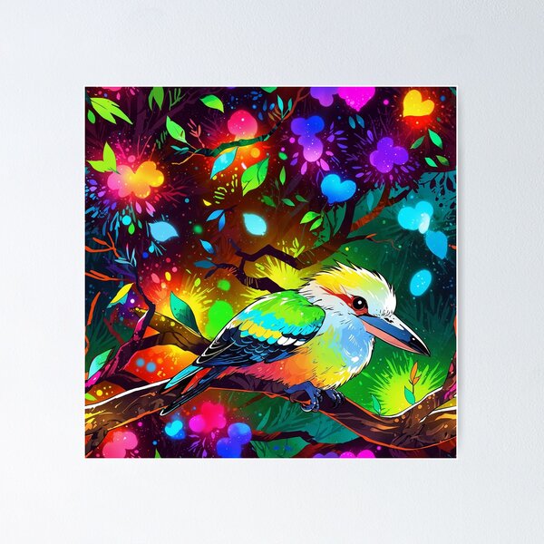 Item preview, Fluorescent Unrivalled Australian Kookaburra  designed and sold by AussieConcepts.