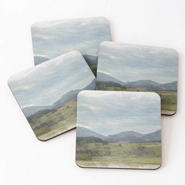 Item preview, Digital watercolour illustration of the Hebog mountain range designed and sold by RobThorley.