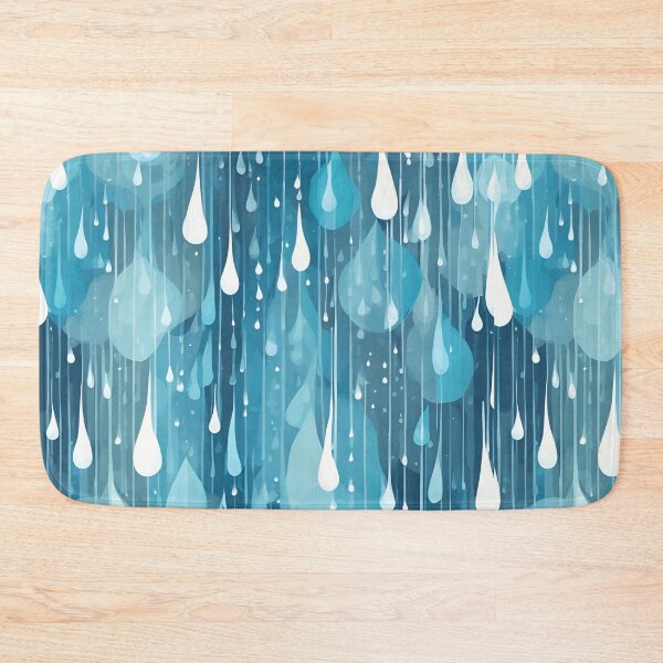 Item preview, Raindrop Symphony in Flowing Blue Patterns designed and sold by Traloch O'Laoi.