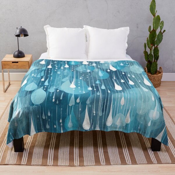 Item preview, Raindrop Symphony in Flowing Blue Patterns designed and sold by Traloch O'Laoi.