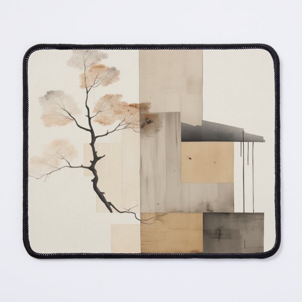 Item preview, Abstract tree in minimalist geometric style. Contemporary art designed and sold by GiriaGallery.