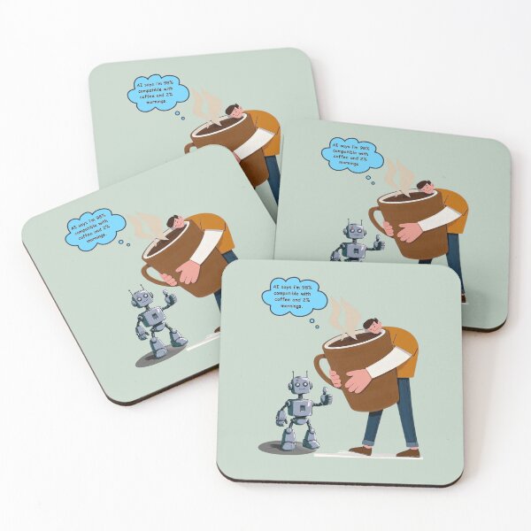 Item preview, Witty Robot - Coffe Quotes Funny T-shirt  designed and sold by Larszig.