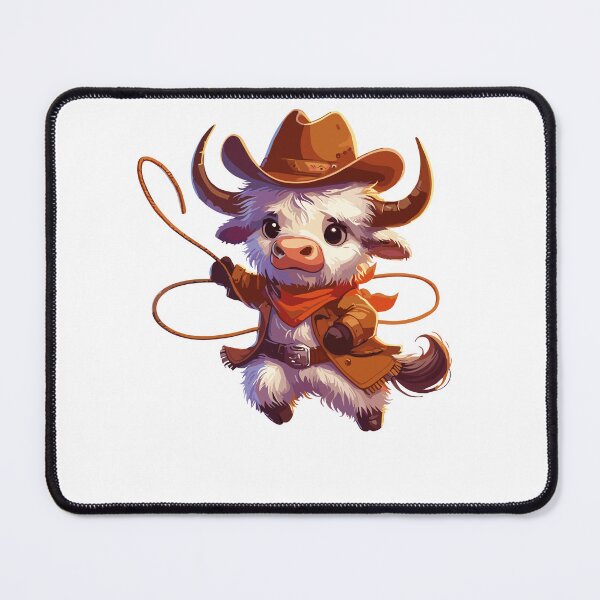 Item preview, Western Rodeo Cowboy Outfit Hat Yak Texas Animals designed and sold by Artistoos.
