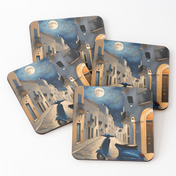 Item preview, Sitges Old Town at night  designed and sold by Simply The West Prints.