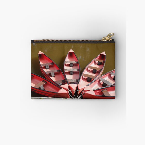 Item preview, Red canoes lying at a jetty, Germany designed and sold by Torsten  Krüger.