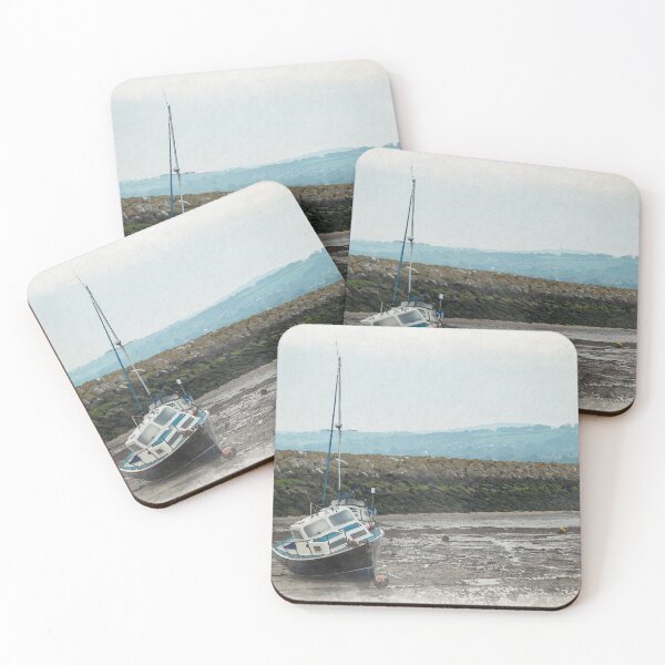 Item preview, Digital watercolour illustration of the Rhos-on-Sea harbour.  designed and sold by RobThorley.