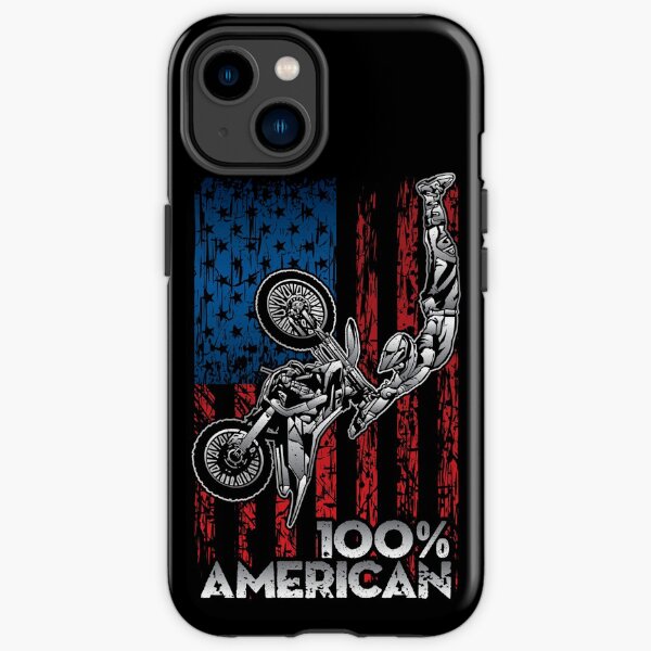 100% amerikanischer Motocross Dirt Biker iPhone Robuste Hülle