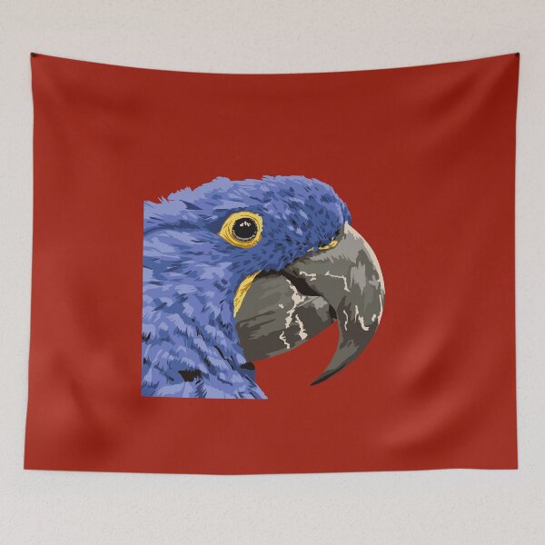 Item preview, Hyacinth Macaw Portrait designed and sold by GeoCreate.