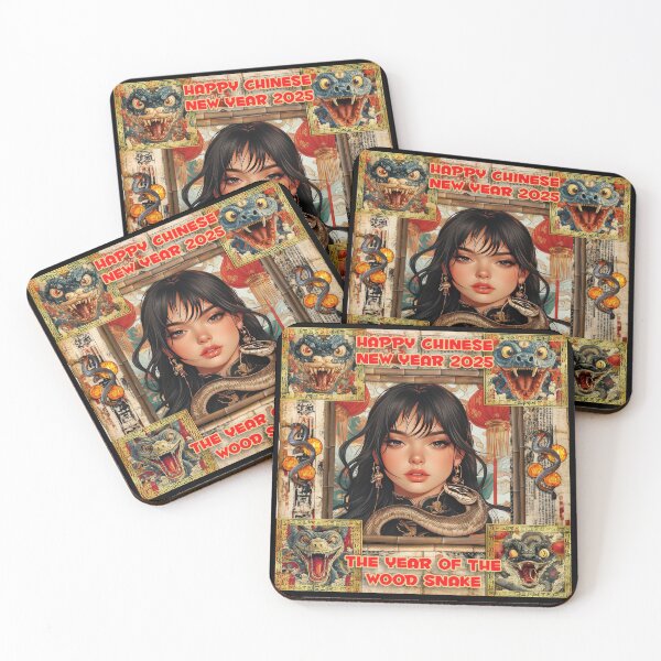 Item preview, Happy Chinese New Year 2025 - The Year of the Wood Snake designed and sold by 3 CITIES.