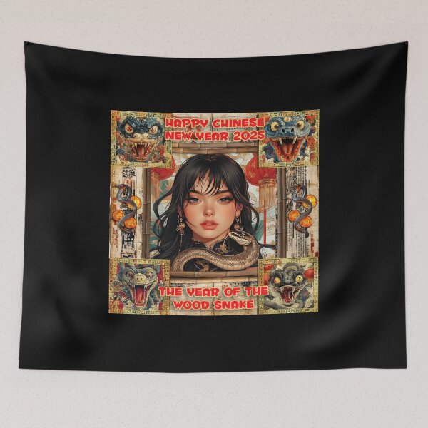 Item preview, Happy Chinese New Year 2025 - The Year of the Wood Snake designed and sold by Charlies-Artbox.