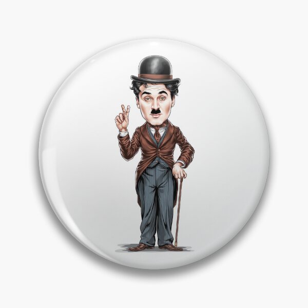 Item preview, Charlie Chaplin designed and sold by Angry Swan Designs.