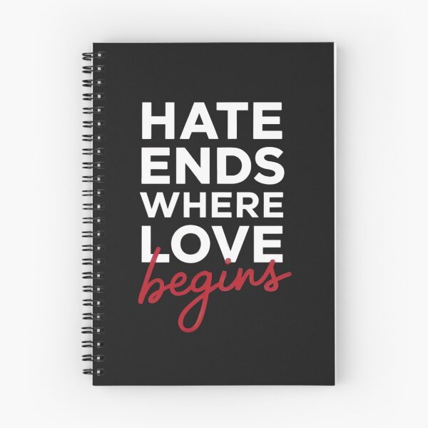 Item preview, Hate Ends Where Love Begins Anti-Hate, Anti-Bullying, Anti-Mobbing designed and sold by Anniko Art Studio.