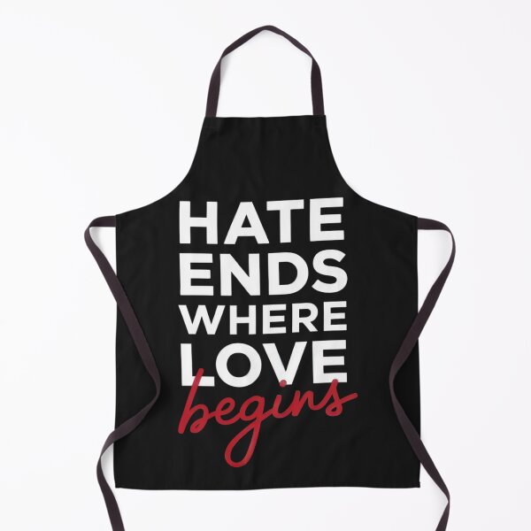 Item preview, Hate Ends Where Love Begins Anti-Hate, Anti-Bullying, Anti-Mobbing designed and sold by Anniko Art Studio.