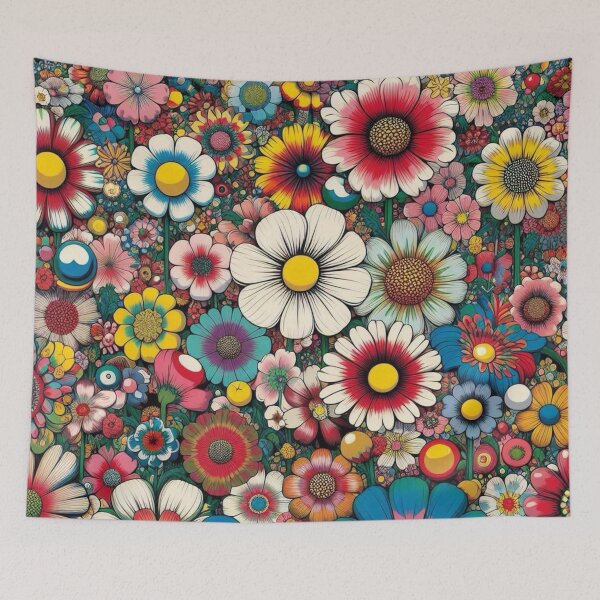 Item preview, Flowers, botanical, spring, floral pattern, cottagecore, japanese pop art designed and sold by Sugar Wisdom .