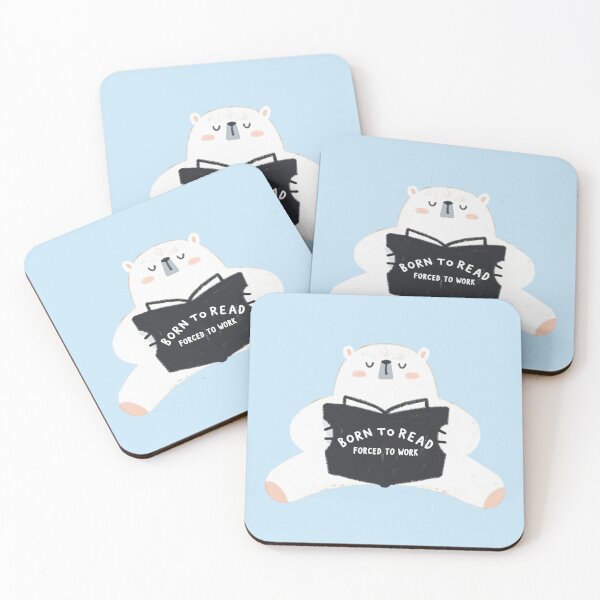 Item preview, Born to Read, Forced to Work Bear designed and sold by DreamyMile.