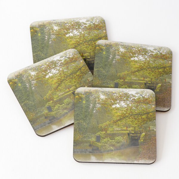 Item preview, Digital illustration of lock on the Caldon Canal  designed and sold by RobThorley.
