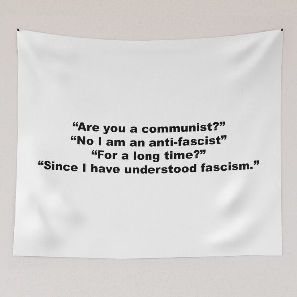 Item preview, No I am an anti-fascist  designed and sold by Aesthetic Crew.