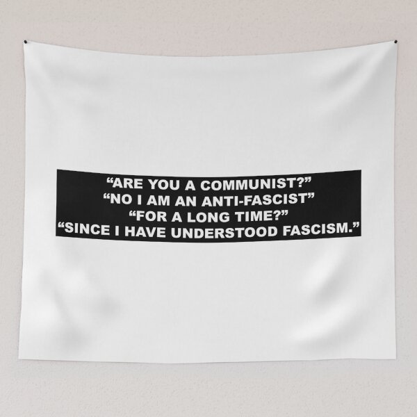 Item preview, No I am an anti-fascist  designed and sold by Aesthetic Crew.